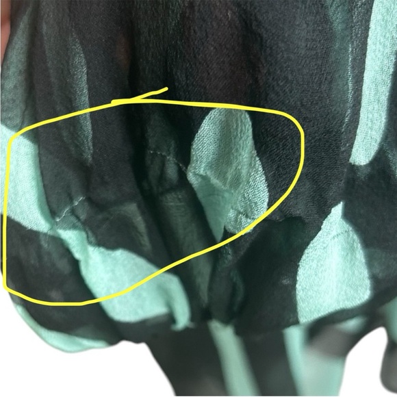 Diane Von Furstenberg Silk Mini Dress 6 Drawstring Waist Lined FLAW - Picture 11 of 13